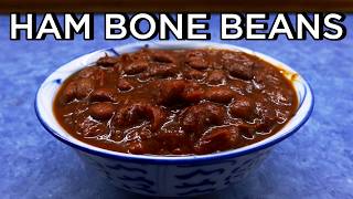 The BEST Way To Use Leftover Ham Bones  Ham Bone Beans [upl. by Avle]