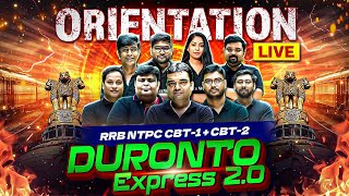 Orientation Duronto Express 20  RRB NTPC Batch 202425  RRB NTPC CBT  1 amp CBT  2 Exams 202425 [upl. by Ahtibbat]