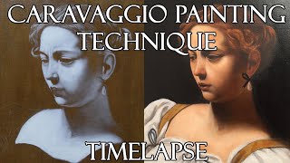 Oil Painting Caravaggio Technique  Timelapse [upl. by Sorensen]