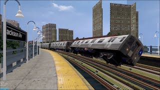 OpenBVE HD Troll NYC Subway 100 MPH Tilting R68s On The 5 Express Train White Plains Road [upl. by Venita427]