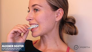 How to use aligner seater invisalign chewies mints or clenchy [upl. by Anelas]