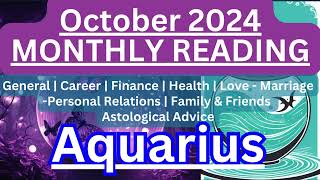 Aquarius Horoscope October 2024  Astrologer Bhatt Pallav [upl. by Gert200]