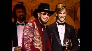 Hank Williams Jr Wins Top Video of the Year For quotYoung Countryquot  ACM Awards 1989 [upl. by Karlyn935]