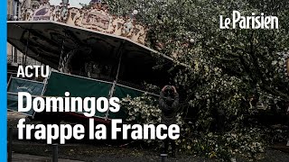 Avec des vents à 150 kmh la tempête Domingos entraîne de nouveaux dégâts sur la façade ouest [upl. by Dalpe]