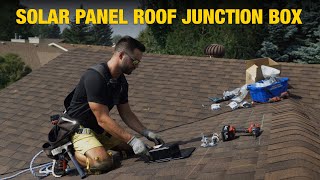 DIY Solar  Solar Panel Roof Junction Box [upl. by Ayokal744]