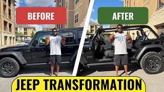 Jeep wrangler willys transformation  tamil vlog usa  American tamil vlogger  roam with shyam [upl. by Tserrof]