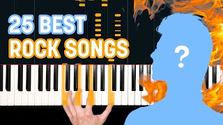 Top 25 Classic Rock Songs on Piano 🤘🎹 [upl. by Bixler]