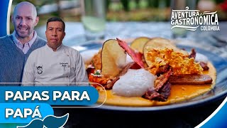 Sorprende a papá con esta espectacular receta de papas chorreadas  Aventura Gastronómica Colombia [upl. by Cod]