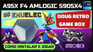 SISTEMA ALTERNATIVO AO EMUELEC PARA AMLOGIC S905X4  DOUG RETRO GAME BOX  VEJA COMO INSTALAR 😎🎮🕹 [upl. by Jenica463]