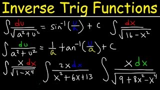 Integration into Inverse trigonometric functions using Substitution [upl. by Htinek]