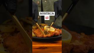 Austria Wiener Schnitzel 🇦🇹 “Famous Dishes around the World” austria wienerschnitzel [upl. by Deerc]