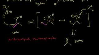 Hydration of alkynes  Alkenes and Alkynes  Organic chemistry  Khan Academy [upl. by Airpac]