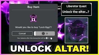 How to UNLOCK the ALTAR Second Quest  LOCK EGG LIMITED in Sols RNG Egg Hunt 2024 ROBLOX [upl. by Aved]