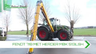 Fendt 718 Gen6 Power met Herder MBK 513 LSH [upl. by Noseimaj463]