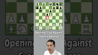 Opening Trap Against French Defense chess chessopenings [upl. by Corney]