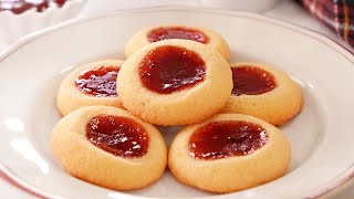 Galletas de Mantequilla con Mermelada hechas con solo 4 Ingredientes [upl. by Jessika]