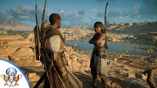 Assassins Creed Origins Seven Farmers Level 30 Side Quest Walkthrough  Seven Farmers Trophy [upl. by Ardenia204]