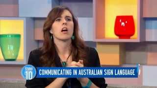 Drisana LevitzkeGray Teaching Auslan  Studio 10 [upl. by Nahpos]