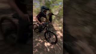 Raw video of biggest drop in Queensland mtb mountainbike bigfeature watchonceuwillloveit [upl. by Enytsuj316]