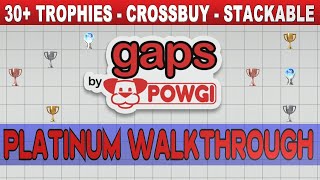 Gaps by POWGI Platinum Walkthrough  Trophy amp Achievement Guide  Crossbuy PS4PS5 [upl. by Eifos253]