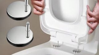 kysa toilet seat cover lagana chahiyehow to set commode coverhow to fix broken toilet seat cover [upl. by Airdnoed]