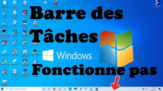 COMMENT REPARER LA BARRE DES TACHES DANS WINDOWS 10 11 [upl. by Aicilat305]