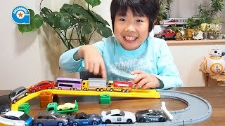 東京モーターショー2017開催記念トミカで遊びました【がっちゃん】TOMICA [upl. by Ellenar]