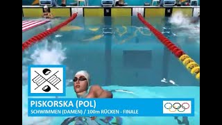 🏅 SCHWIMMEN  100m Rücken  Finale Damen  OLYMPIA 2024 [upl. by Joceline]