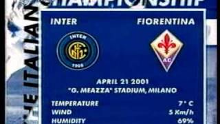 Stagione 20002001  Inter vs Fiorentina 42 Highlights [upl. by Tracey]