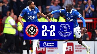 SHEFFIELD UNITED 22 EVERTON  Premier League highlights [upl. by Lanahtan]