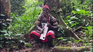 Bossengue Plays Harp and Sings the Sacred Music of Bwiti Moughenda Village Gabon [upl. by Aufa]