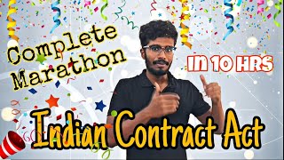 Indian Contract Act🔥🔥  Full marathon in TAMIL🥳🥳  CA Foundation Law [upl. by Ahtabat]