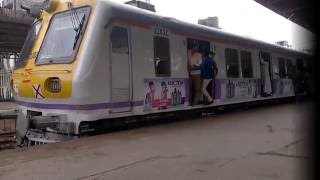 Siemens EMU shows excellent acceleration departing Dahisar towards Virar [upl. by Ybrek]