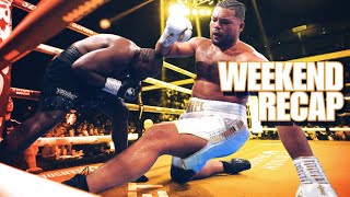 THE RELAY WEEKEND RECAP Chapman vs Sarabia Chisora upsets Joyce Usyk on UK fansFury rematch [upl. by Nylodnew222]