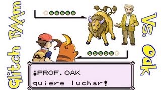 Glitch  Luchar contra el Profesor Oak  Pasos a seguir  Pokémon Rojo Azul y Amarillo [upl. by Bili]