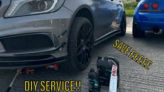 A45 AMG DIY SERVICE AT HOME [upl. by Sedgewick130]