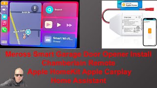 Meross Smart Garage Door Opener with Chamberlain Remote Apple HomeKit Home Assistant Apple Carplay [upl. by Rhyne485]