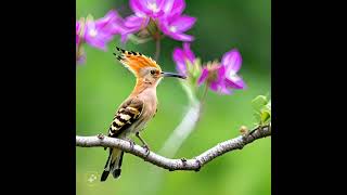 Hoopoe Birds Sound Increadible bird ebirds aibirds aivideo Romaaibirds [upl. by Goodwin]