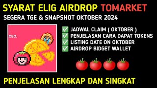 AIRDROP TELEGRAM LISTING  PROJECT AIRDROP TOMARKET LISTING ON OKTOBER  SYARAT ELIG TOMARKET [upl. by Bose]