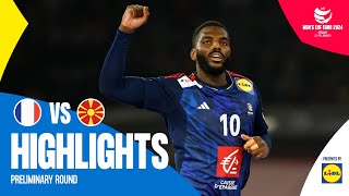 France vs North Macedonia  Highlights  EHF EURO 2024 [upl. by Dreda]