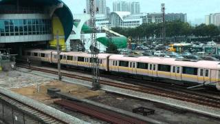 HD The Line 1 of GuangZhou Metro Bombardier MOVIA 456 train arrive the Kengkou Station [upl. by Keppel]