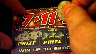 7 11 21 Lottery Scratch off tickets [upl. by Ahseile]