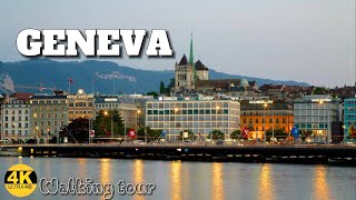 Geneva Suisse Walking tour Exploring Geneva s Charm 4K [upl. by Dimah294]