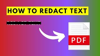 How to Redact Text From a PDF Using Adobe Acrobat Pro DC [upl. by Ahsekyw]