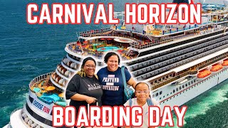 Carnival Horizon 2024 Embarkation Day Life with V Group Cruise [upl. by Keppel]