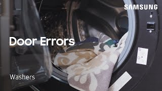 Washing Machine Error Codes Door Lock  Samsung US [upl. by Pliner185]