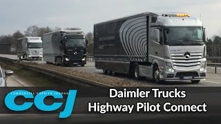 Daimler Trucks Highway Pilot Connect Truck Platooning [upl. by Summer191]