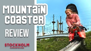 Mountain Coaster Review  Stockholms Best View  Sunkid Mountain Coaster  SkiStar Hammarbybacken [upl. by Amelus]