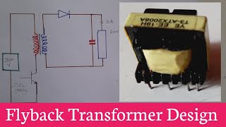 How to make flyback TransformerNo of turns in primary amp Secondary of flyback [upl. by Nylodnew839]