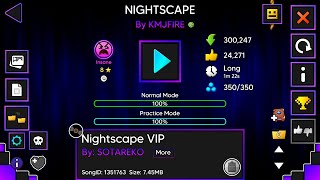 Reaccion Insane NIGHTSCAPE By KMJFIRE Geometry Dash 262 [upl. by Kessiah]